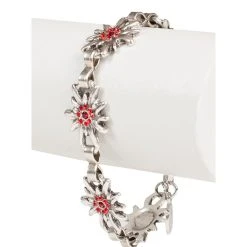 Schuhmacher Armkette AB9197 EDW Mit Steine Rot