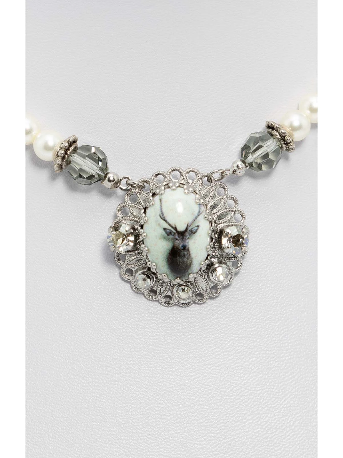 Schuhmacher Collier 1799 Blumenanhänger Hirsch 4 Schuhmacher Collier 1799 Blumenanhänger Hirsch – Bild 2