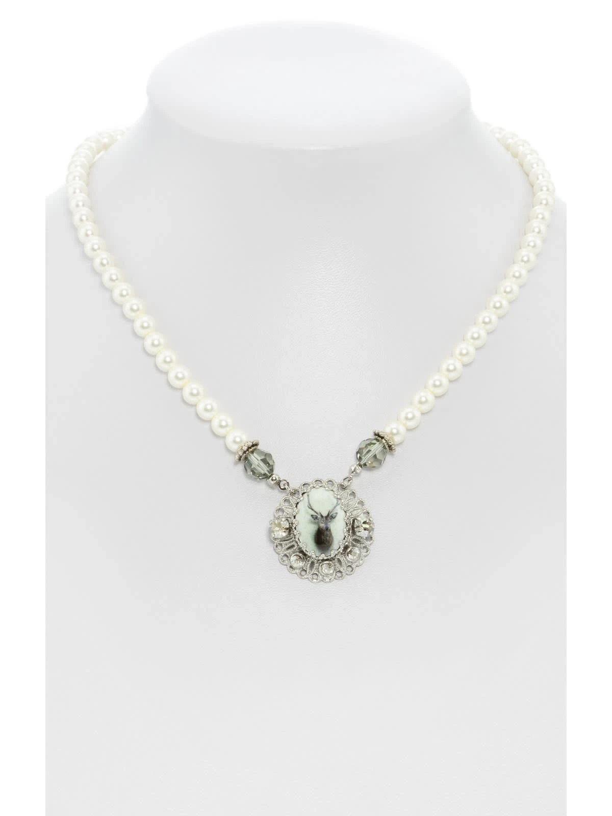 Schuhmacher Collier 1799 Blumenanhänger Hirsch 3 Schuhmacher Collier 1799 Blumenanhänger Hirsch