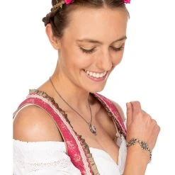 Schuhmacher Haarband HB-241 Blüten Pink -Dirndl Geschäft schuhmacher haarband hb 241 bluten pink 7