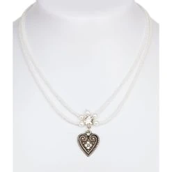 Schuhmacher Halskette 13007-2044, 2reihig Aus Perlen, Weiss