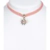 Schuhmacher Halskette 9197 Samtband Edelweiss, Rose -Dirndl Geschäft schuhmacher halskette 9197 samtband edelweiss rose