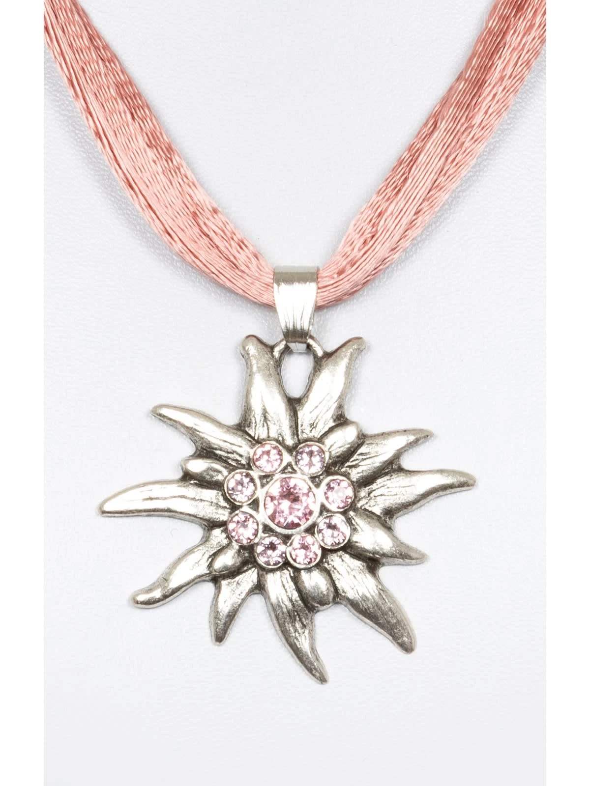 Schuhmacher Halskette Mit Edelweiss 9196-4 Altrosa 4 Schuhmacher Halskette Mit Edelweiss 9196-4 Altrosa – Bild 2