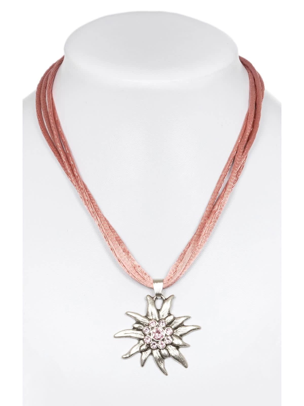 Schuhmacher Halskette Mit Edelweiss 9196-4 Altrosa 3 Schuhmacher Halskette Mit Edelweiss 9196-4 Altrosa