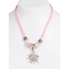 Schuhmacher Kette 12702 Mit 2facher Kordel Und Edelweiss, Rosa -Dirndl Geschäft schuhmacher kette 12702 mit 2facher kordel und edelweiss rosa
