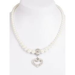 Schuhmacher Perlenkette 14007 Mit Herzanhänger