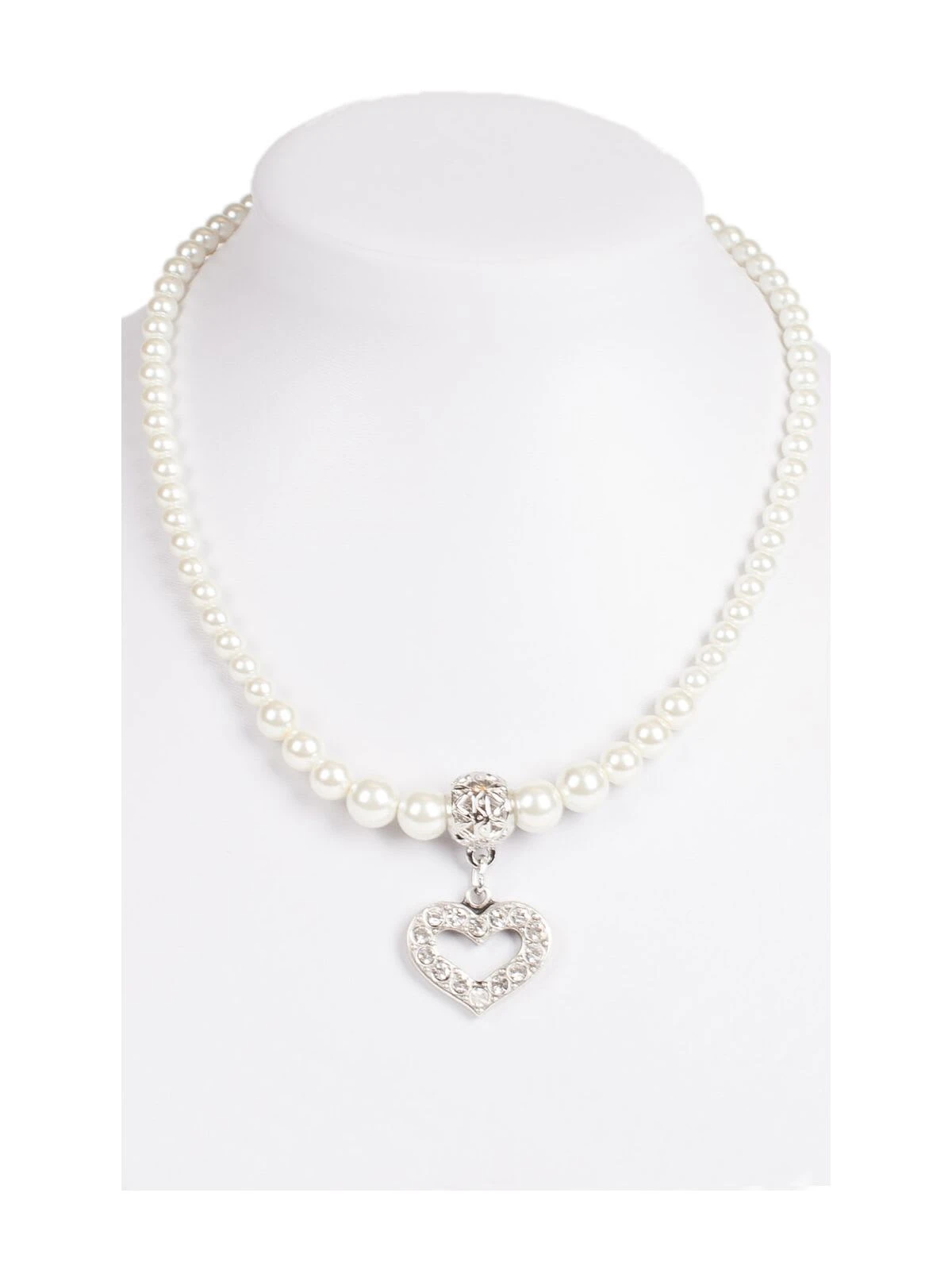 Schuhmacher Perlenkette 14007 Mit Herzanhänger 3 Schuhmacher Perlenkette 14007 Mit Herzanhänger