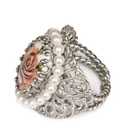 Schuhmacher Ring R801 Ornament Umfasst, Lachs