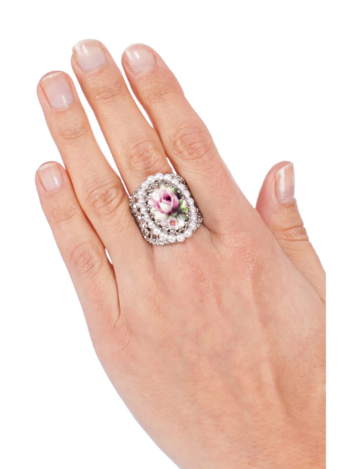 Schuhmacher Ring R801 Ornament Umfasst, Rosa 7 Schuhmacher Ring R801 Ornament Umfasst, Rosa – Bild 5