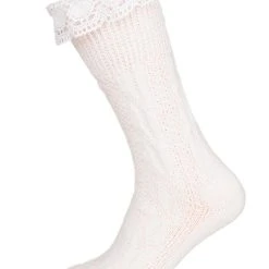 Schuhmacher Socke CS530 Mit Spitze Weiss -Dirndl Geschäft schuhmacher socke cs530 mit spitze weiss 2