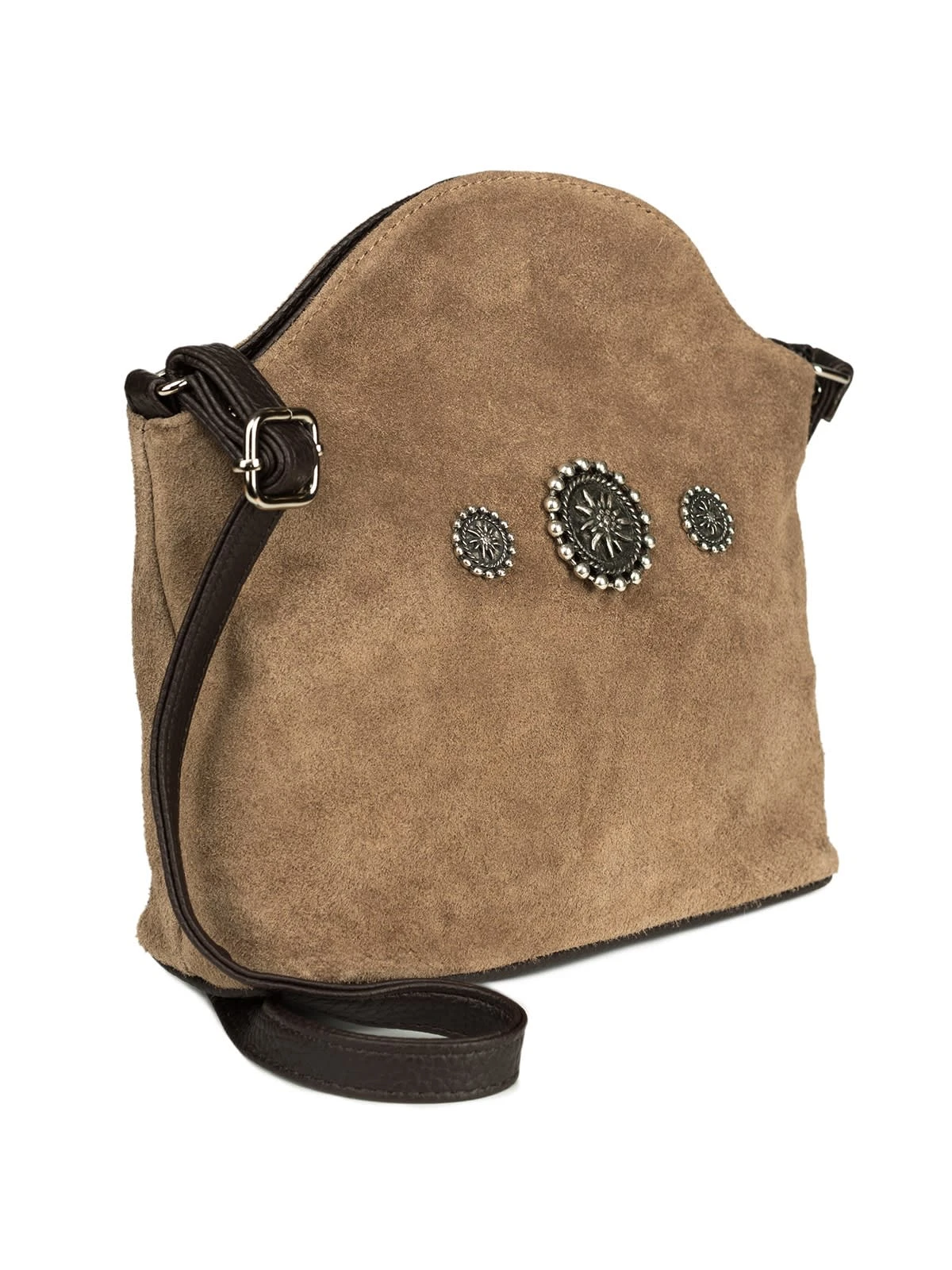 Schuhmacher Trachten Dirndltasche TA30910 Edelweiss, Graubraun 4 Schuhmacher Trachten Dirndltasche TA30910 Edelweiss, Graubraun – Bild 2