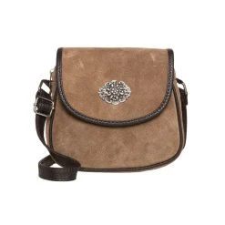 Schuhmacher Trachtentasche TA3000 Veloursleder, Hellbraun