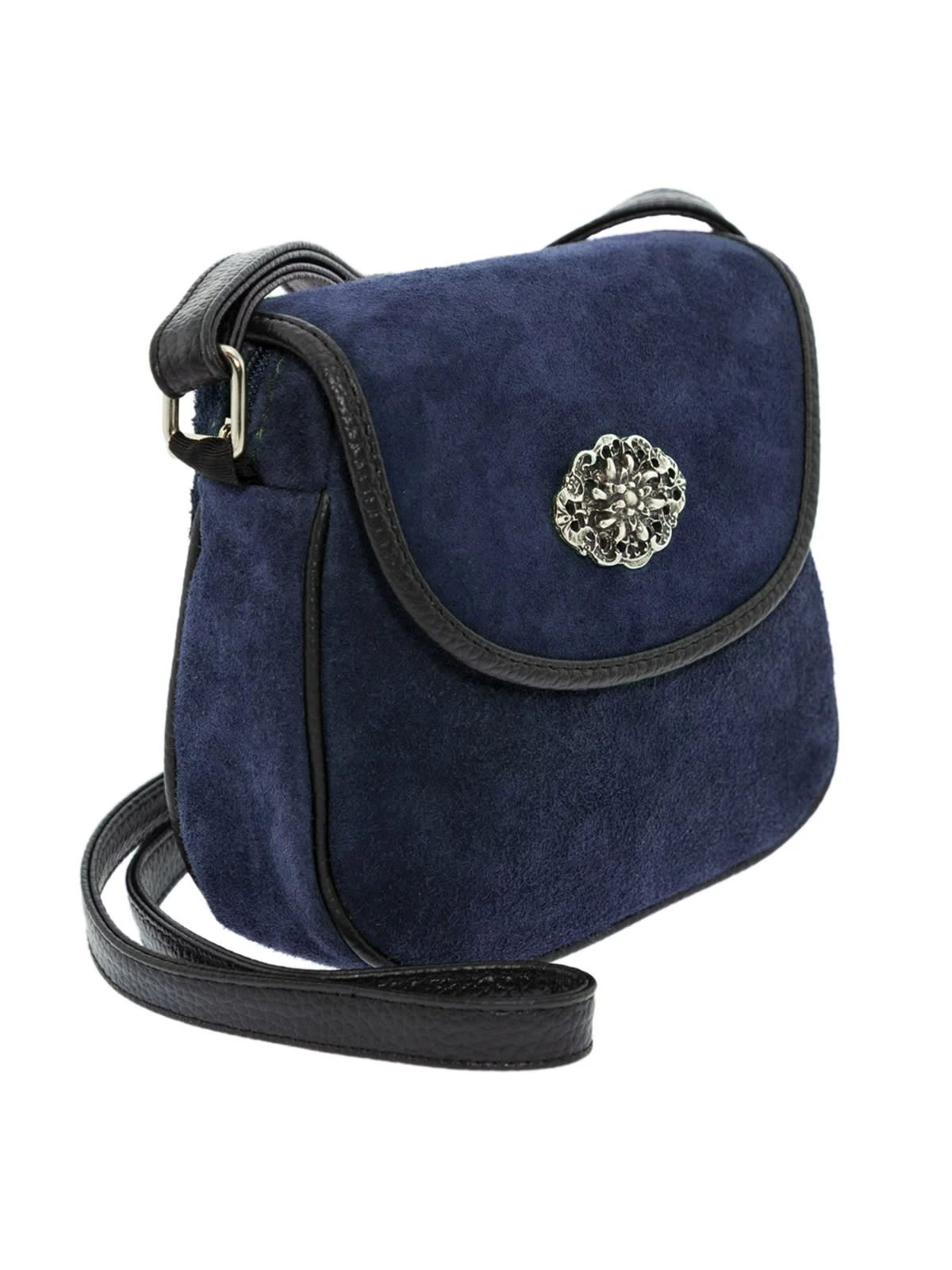 Schuhmacher Trachtentasche TA3000 Veloursleder Marine 4 Schuhmacher Trachtentasche TA3000 Veloursleder Marine – Bild 2