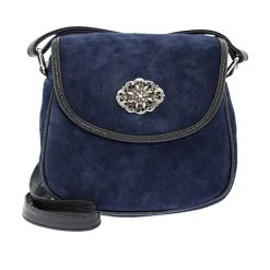Schuhmacher Trachtentasche TA3000 Veloursleder Marine