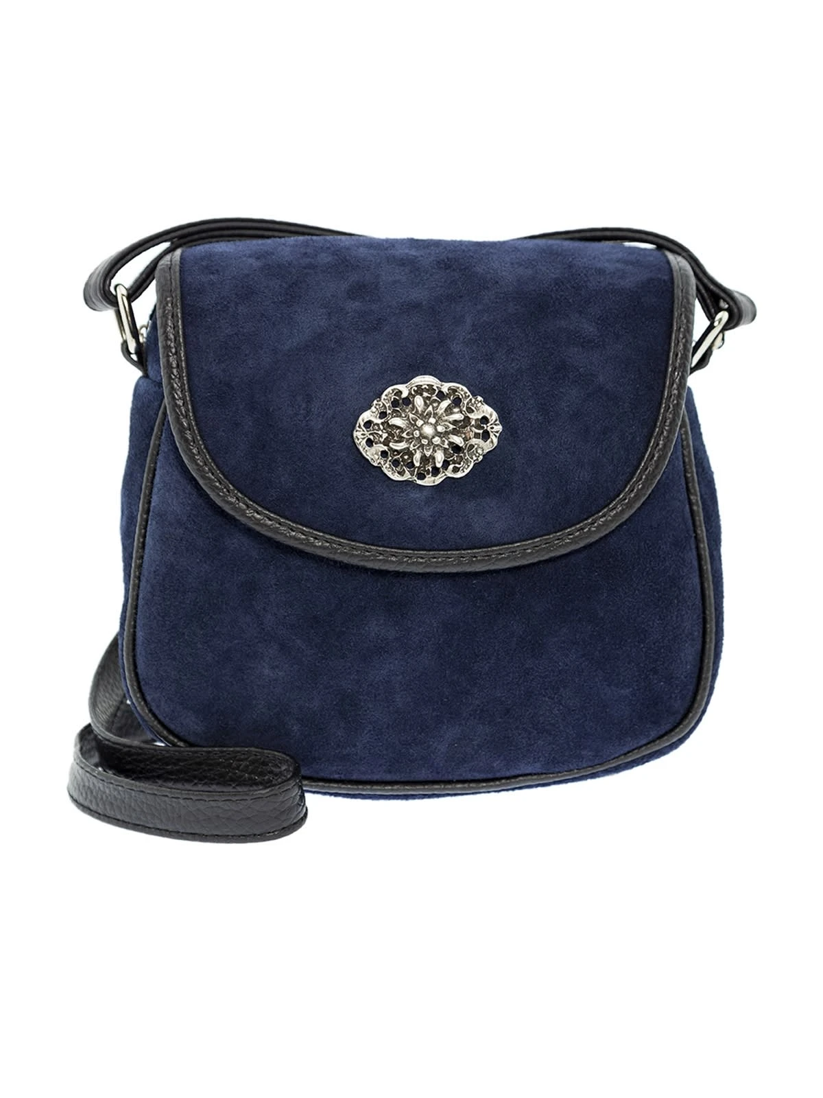 Schuhmacher Trachtentasche TA3000 Veloursleder Marine 3 Schuhmacher Trachtentasche TA3000 Veloursleder Marine