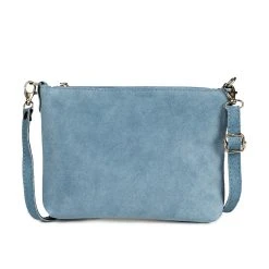 Schuhmacher Wildleder Trachtentasche TA30540 Metallherz, Graublau -Dirndl Geschäft schuhmacher wildleder trachtentasche ta30540 metallherz graublau 2