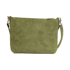 Schuhmacher Wildleder Trachtentasche TA30540, Metallherz, Oliv -Dirndl Geschäft schuhmacher wildleder trachtentasche ta30540 metallherz oliv 2