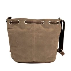 Schuhmacher Wildlederbeutel TA30210 Mit Metallherz, Grau Braun -Dirndl Geschäft schuhmacher wildlederbeutel ta30210 mit metallherz grau braun 4