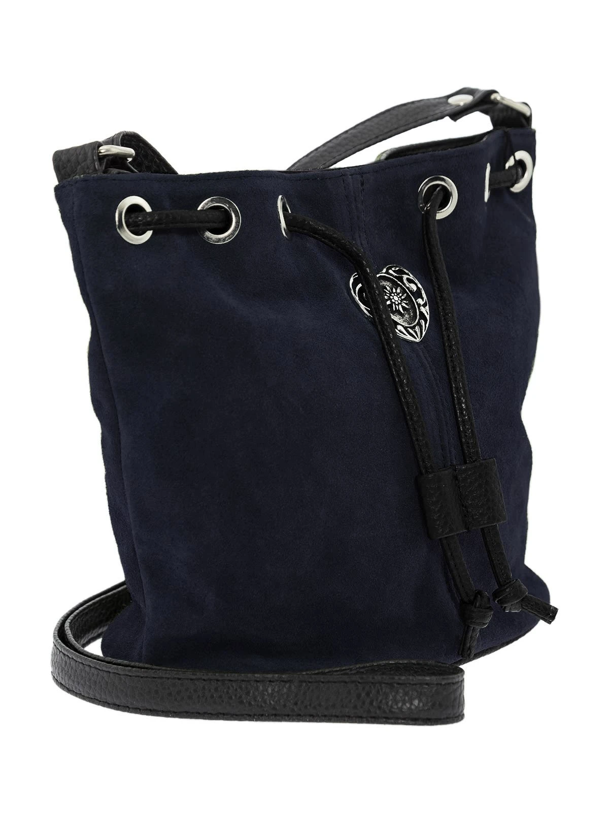 Schuhmacher Wildlederbeutel TA30210 Mit Metallherz, Marine 8 Schuhmacher Wildlederbeutel TA30210 Mit Metallherz, Marine – Bild 6