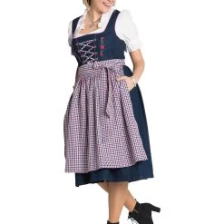 Sheego Dirndl In Blue Denim
