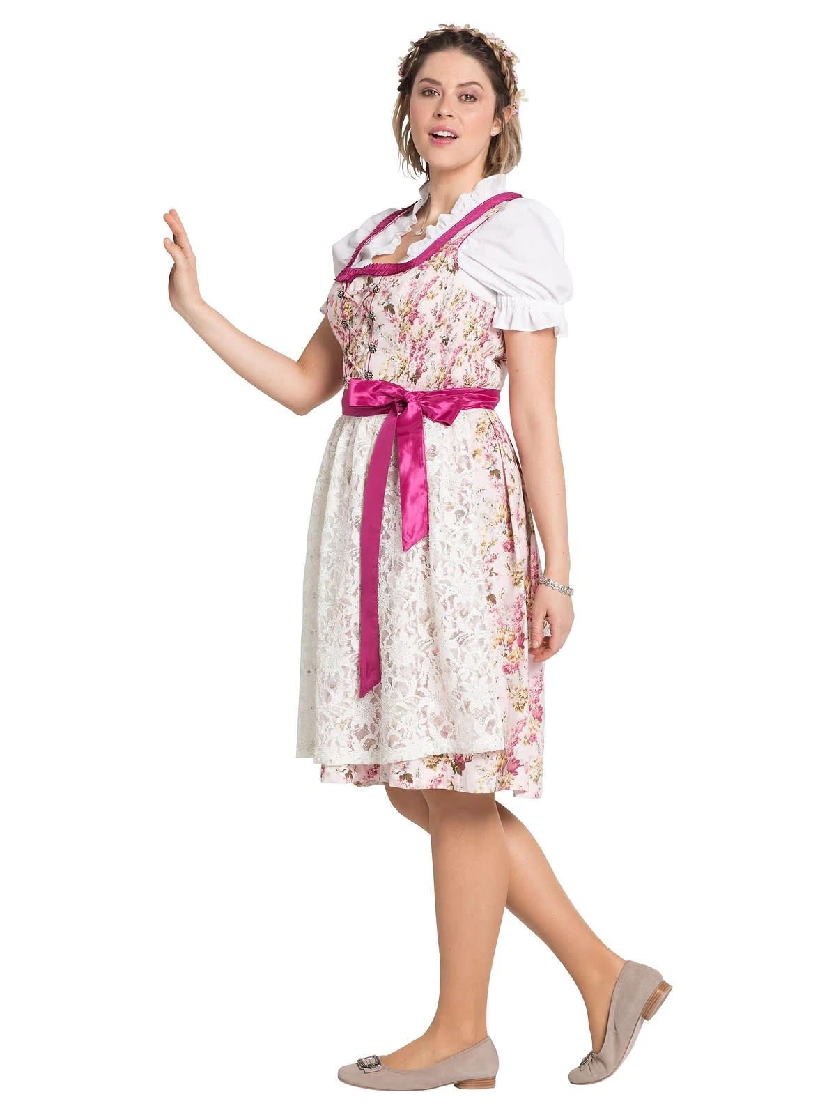 Sheego Dirndl In Pink 5 Sheego Dirndl In Pink – Bild 3