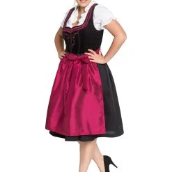 Sheego Dirndl In Schwarz-rot