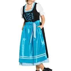 Sheego Dirndl In Schwarz-türkis