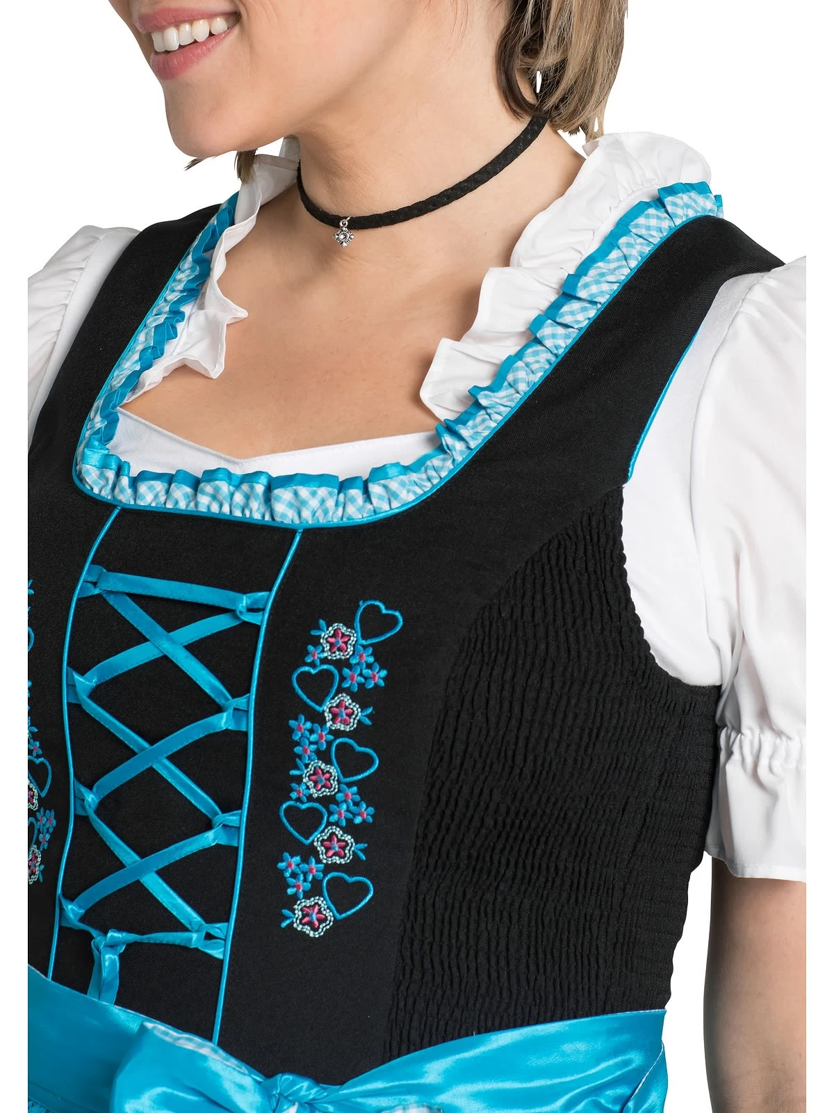 Sheego Dirndl In Schwarz-türkis 7 Sheego Dirndl In Schwarz-türkis – Bild 5