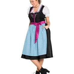 Sheego Dirndl In Schwarz-türkis