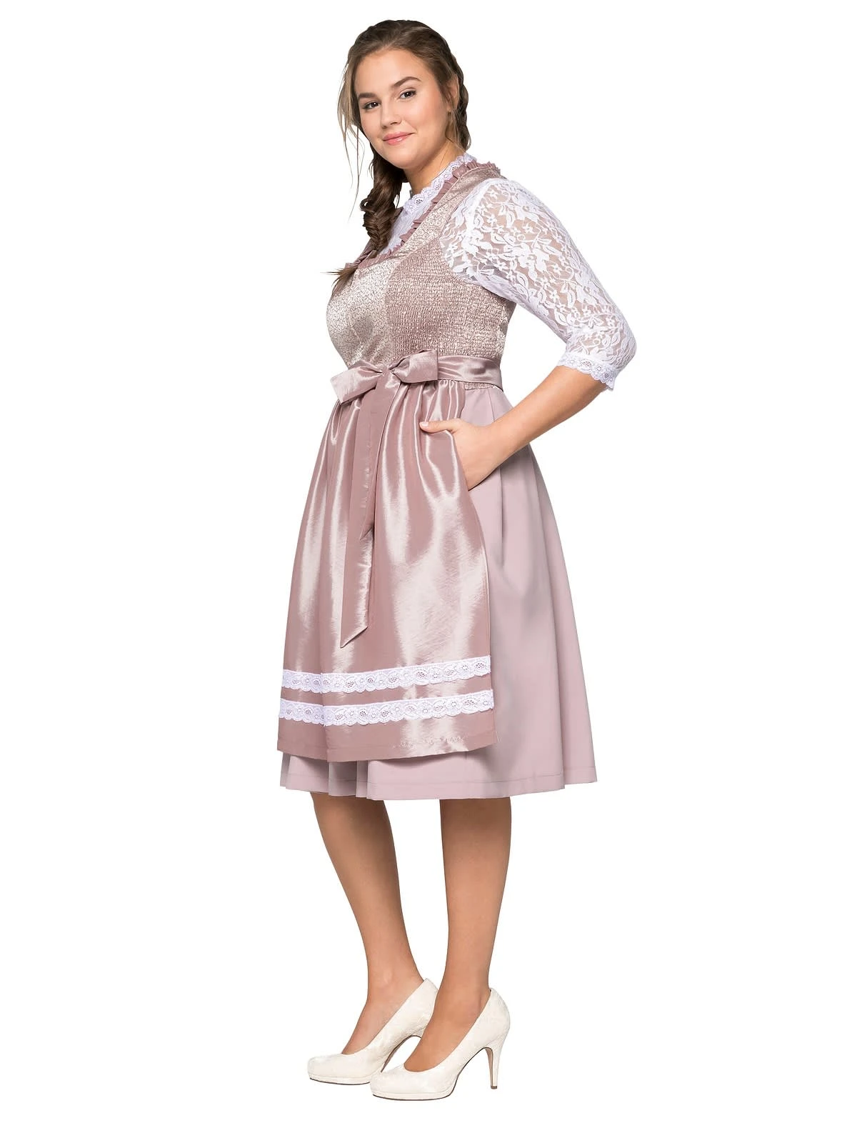 Sheego Dirndl In Zartrosa 4 Sheego Dirndl In Zartrosa – Bild 2