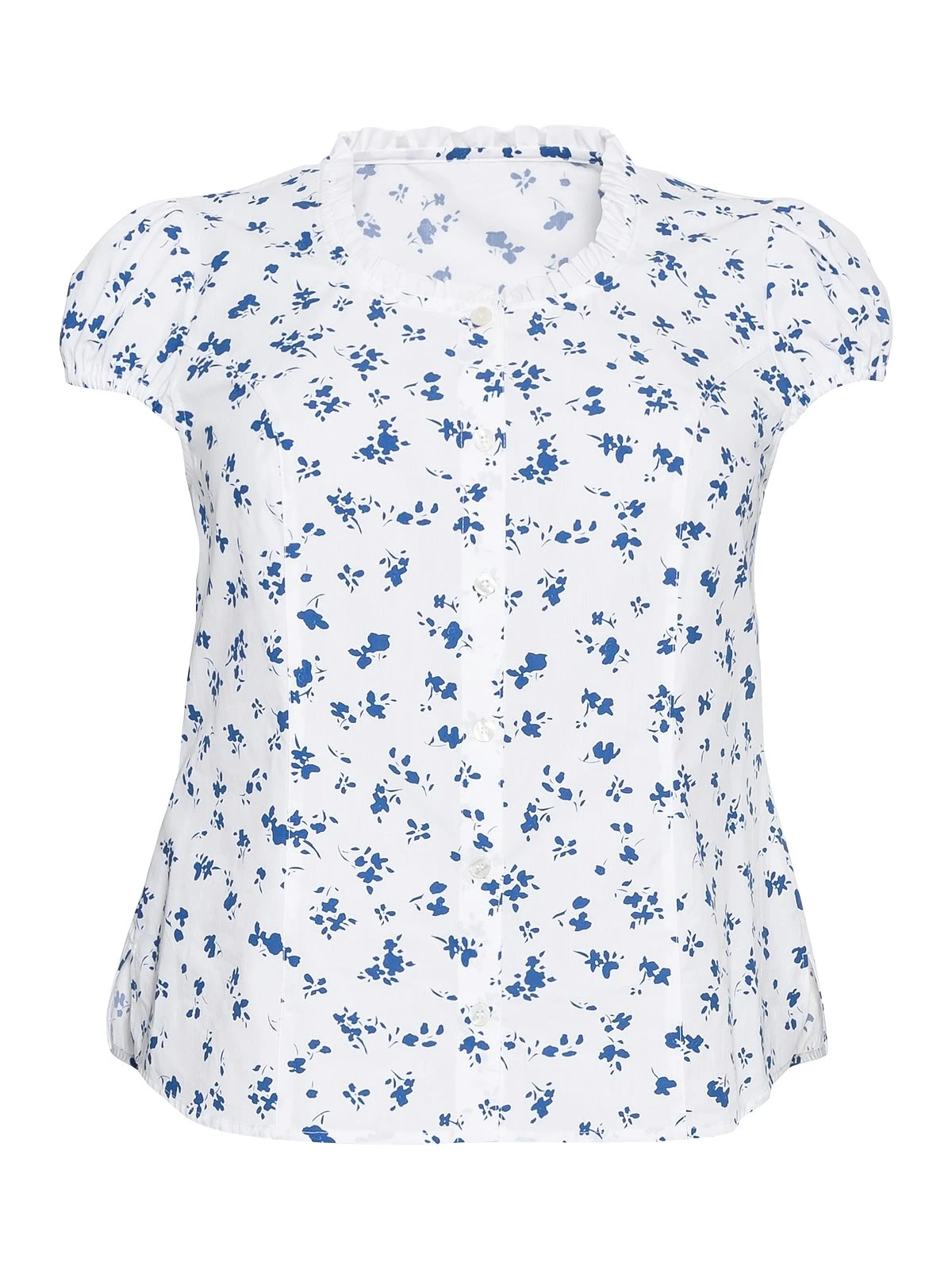 Sheego Trachtenbluse In Weiß Bedruckt 7 Sheego Trachtenbluse In Weiß Bedruckt – Bild 5