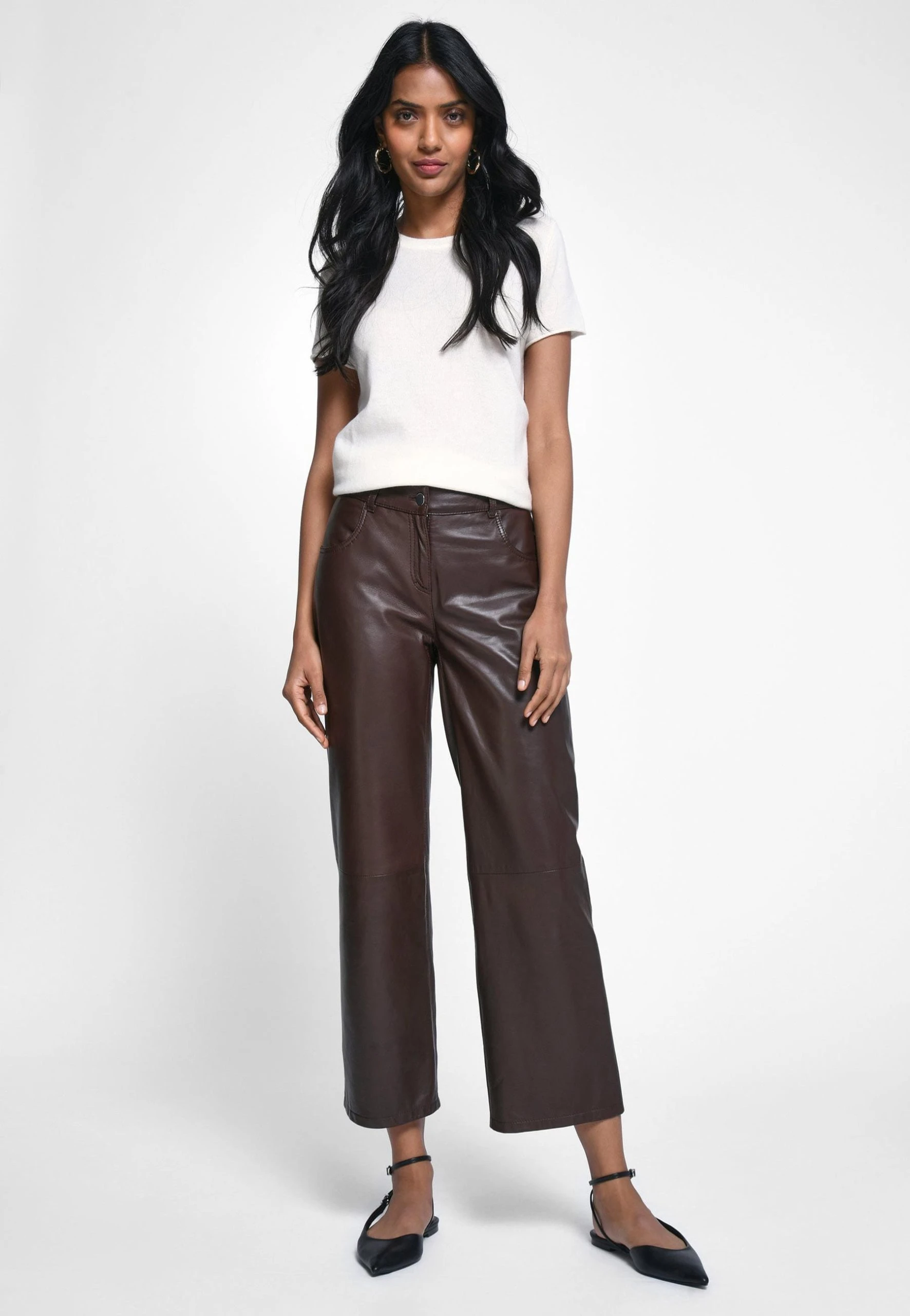 St. Emile Lederhose Leather In Braun 4 St. Emile Lederhose Leather In Braun – Bild 2