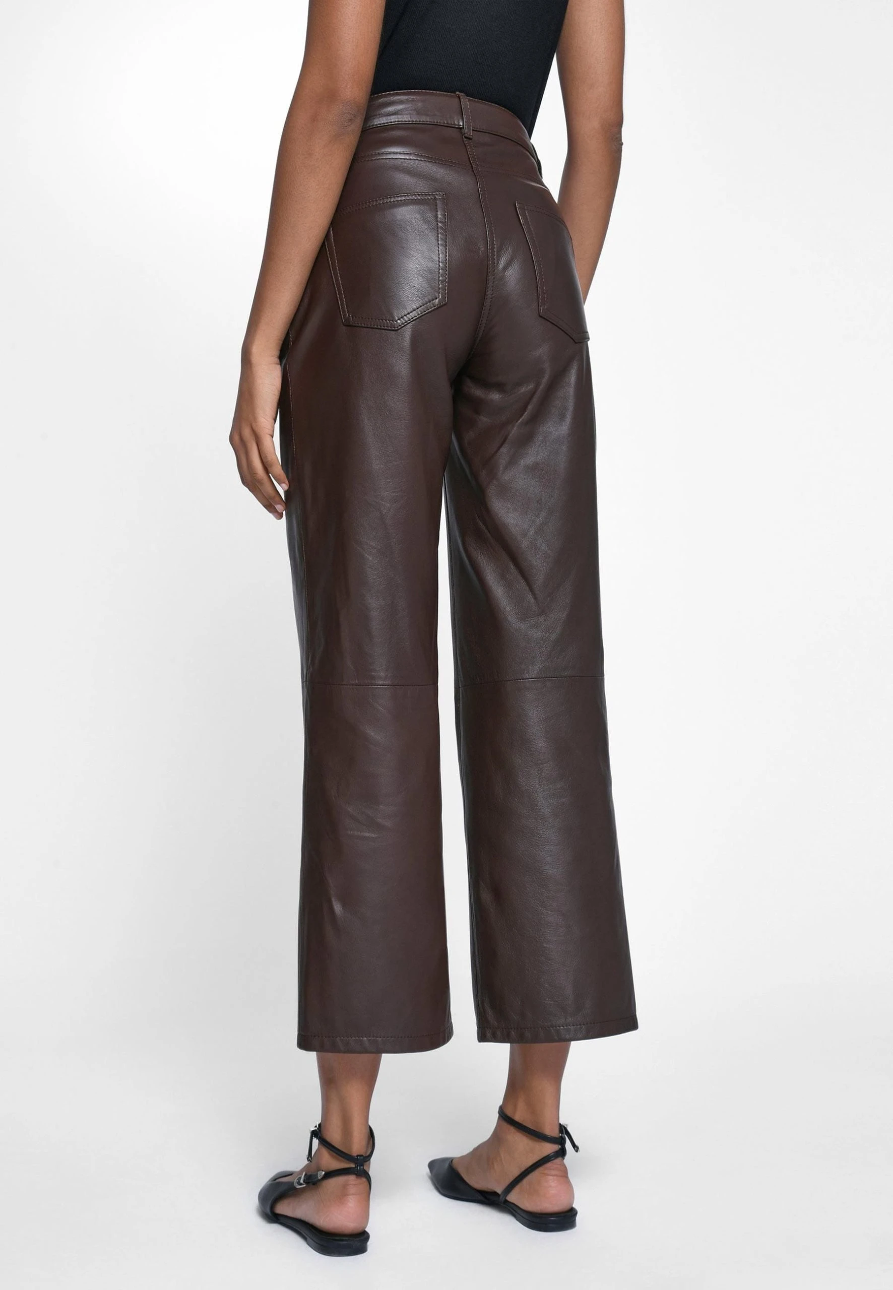 St. Emile Lederhose Leather In Braun 5 St. Emile Lederhose Leather In Braun – Bild 3