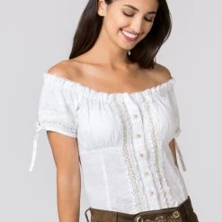 Stockerpoint Bluse "Salomea" In Weiss -Dirndl Geschäft stockerpoint bluse salomea in weiss 2 scaled