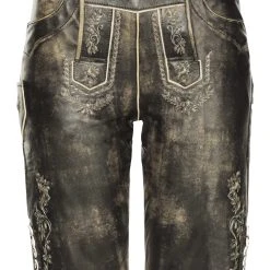 Stockerpoint Damen Lederhose "Pam" In Brown Vintage