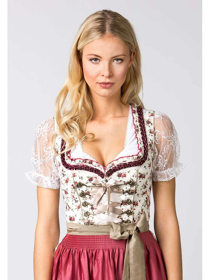 Stockerpoint Dirndl "Isadora" In Weiß/ Pink 7 Stockerpoint Dirndl "Isadora" In Weiß/ Pink – Bild 5