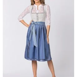 Stockerpoint Dirndl "Marla" In Hellgrau/ Blau -Dirndl Geschäft stockerpoint dirndl marla in hellgrau blau 1