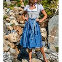 Stockerpoint Dirndl "Marla" In Hellgrau/ Blau -Dirndl Geschäft stockerpoint dirndl marla in hellgrau blau 6