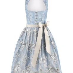 Stockerpoint Dirndl "Odina" In Hellblau/ Hellgrau