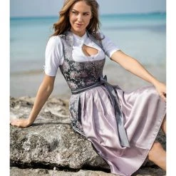 Stockerpoint Dirndl "Willow" In Grau/ Mauve -Dirndl Geschäft stockerpoint dirndl willow in grau mauve 6
