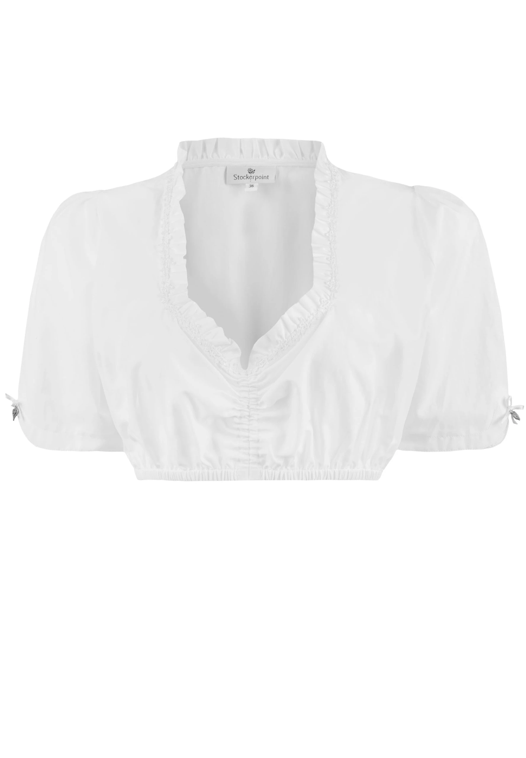 Stockerpoint Dirndlbluse "B-1018" In Weiss 4 Stockerpoint Dirndlbluse "B-1018" In Weiss – Bild 2