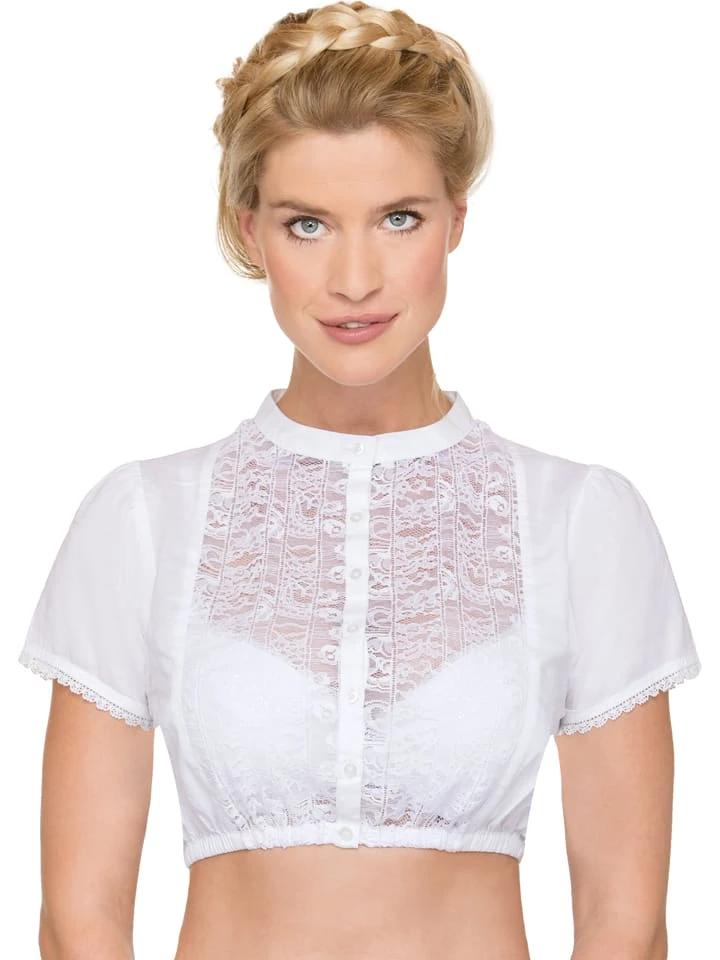Stockerpoint Dirndlbluse In Weiß 4 Stockerpoint Dirndlbluse In Weiß – Bild 2