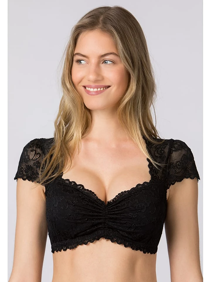 Stockerpoint Dirndlbluse "Jasmin" In Schwarz 4 Stockerpoint Dirndlbluse "Jasmin" In Schwarz – Bild 2