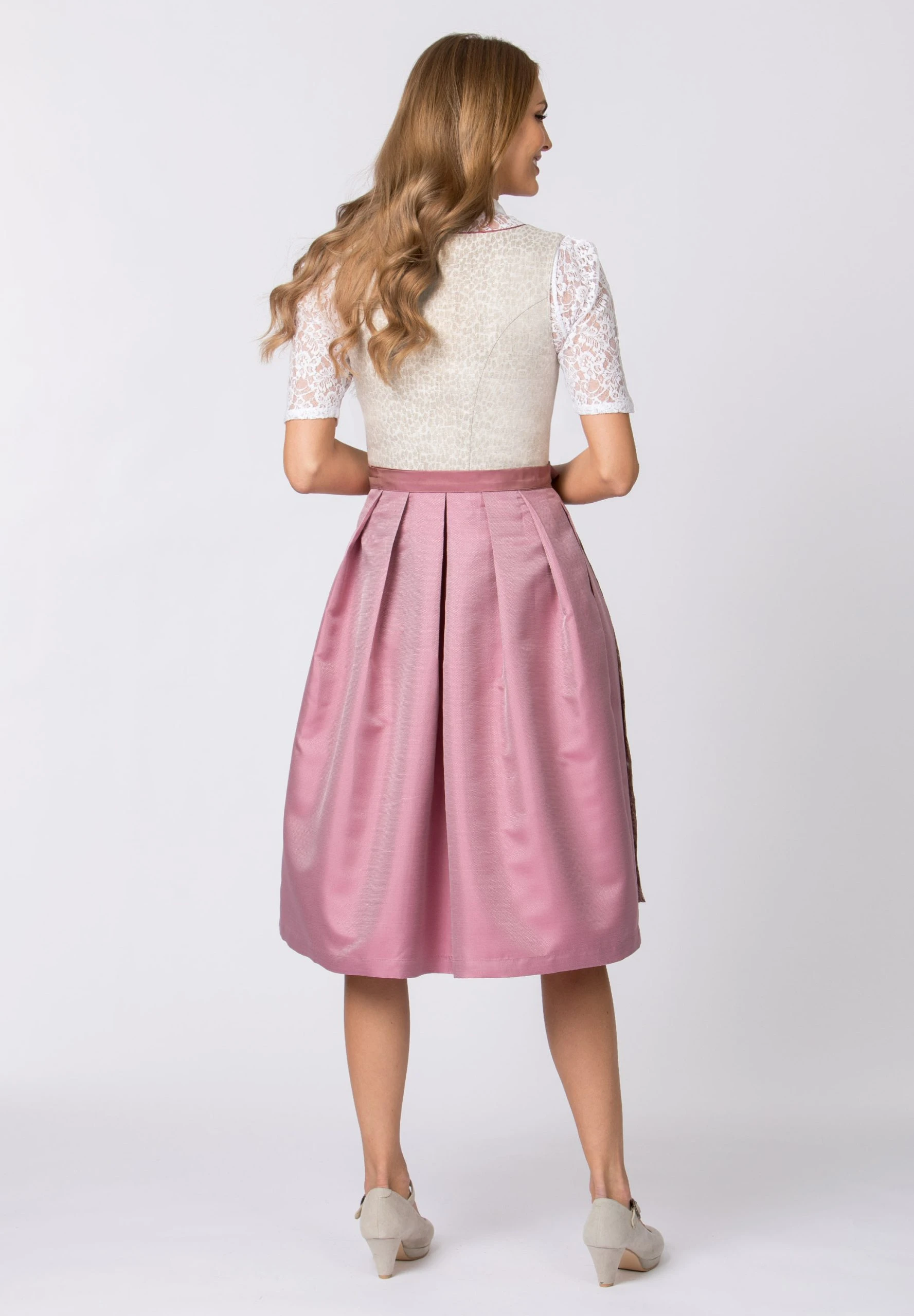 Stockerpoint Langes Dirndl "Lotti" In Rose 5 Stockerpoint Langes Dirndl "Lotti" In Rose – Bild 3