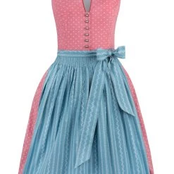 Stockerpoint Langes Dirndl " Luciana" In Koralle