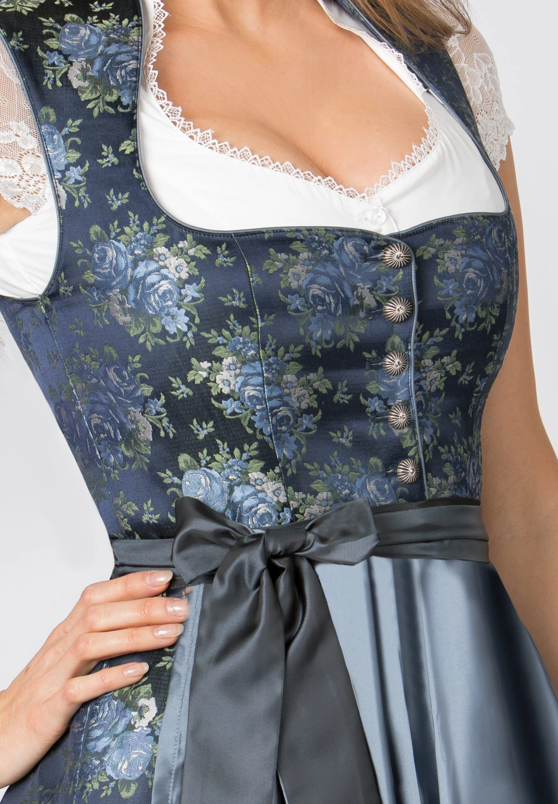 Stockerpoint Langes Dirndl "Willow" In Blau 8 Stockerpoint Langes Dirndl "Willow" In Blau – Bild 6
