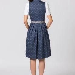 Stockerpoint Midi Dirndl "Amalie 2" In Dunkelblau-grau -Dirndl Geschäft stockerpoint midi dirndl amalie 2 in dunkelblau grau 2 scaled