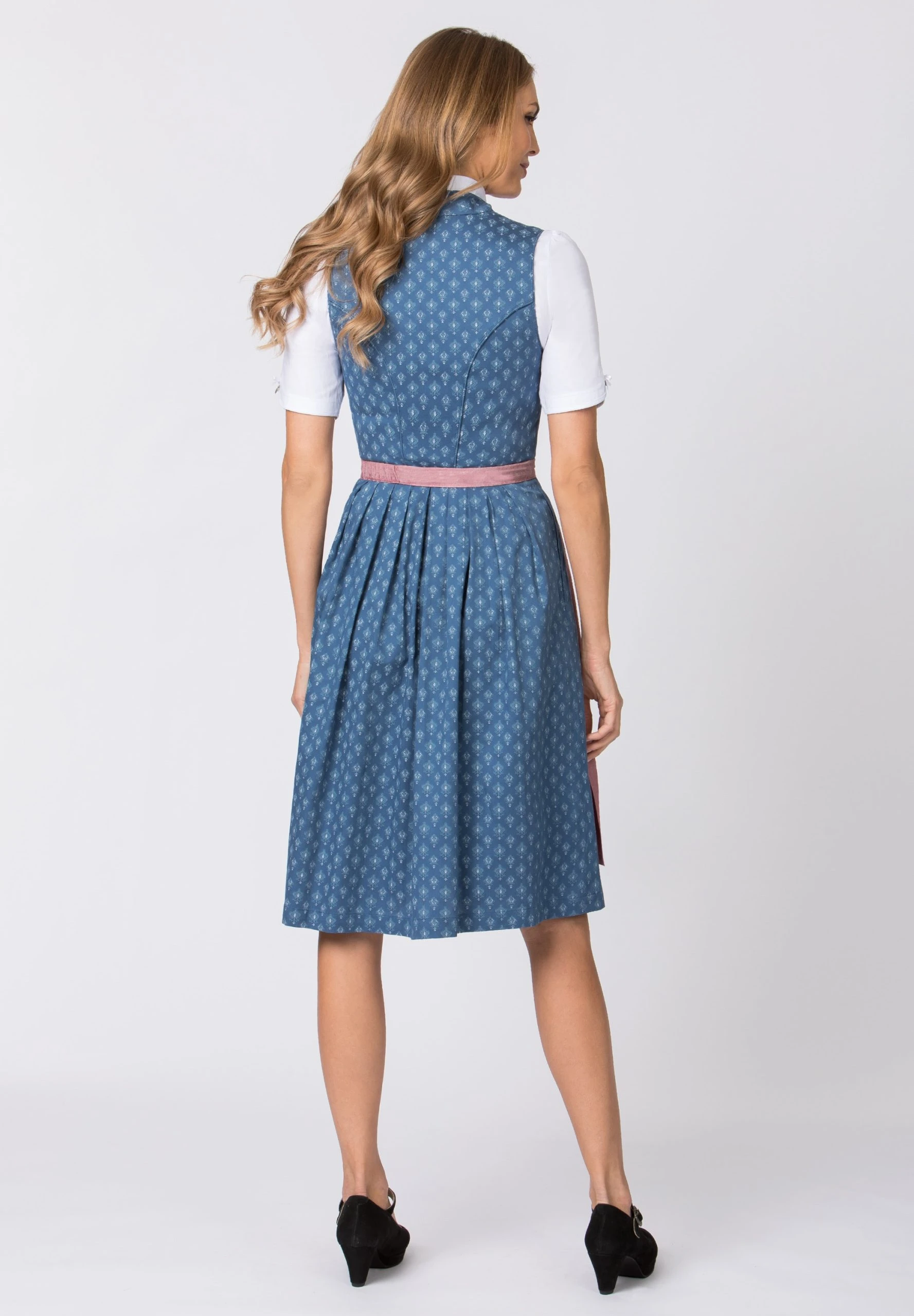 Stockerpoint Midi Dirndl "Coraline" In Blau-altrosa 5 Stockerpoint Midi Dirndl "Coraline" In Blau-altrosa – Bild 3