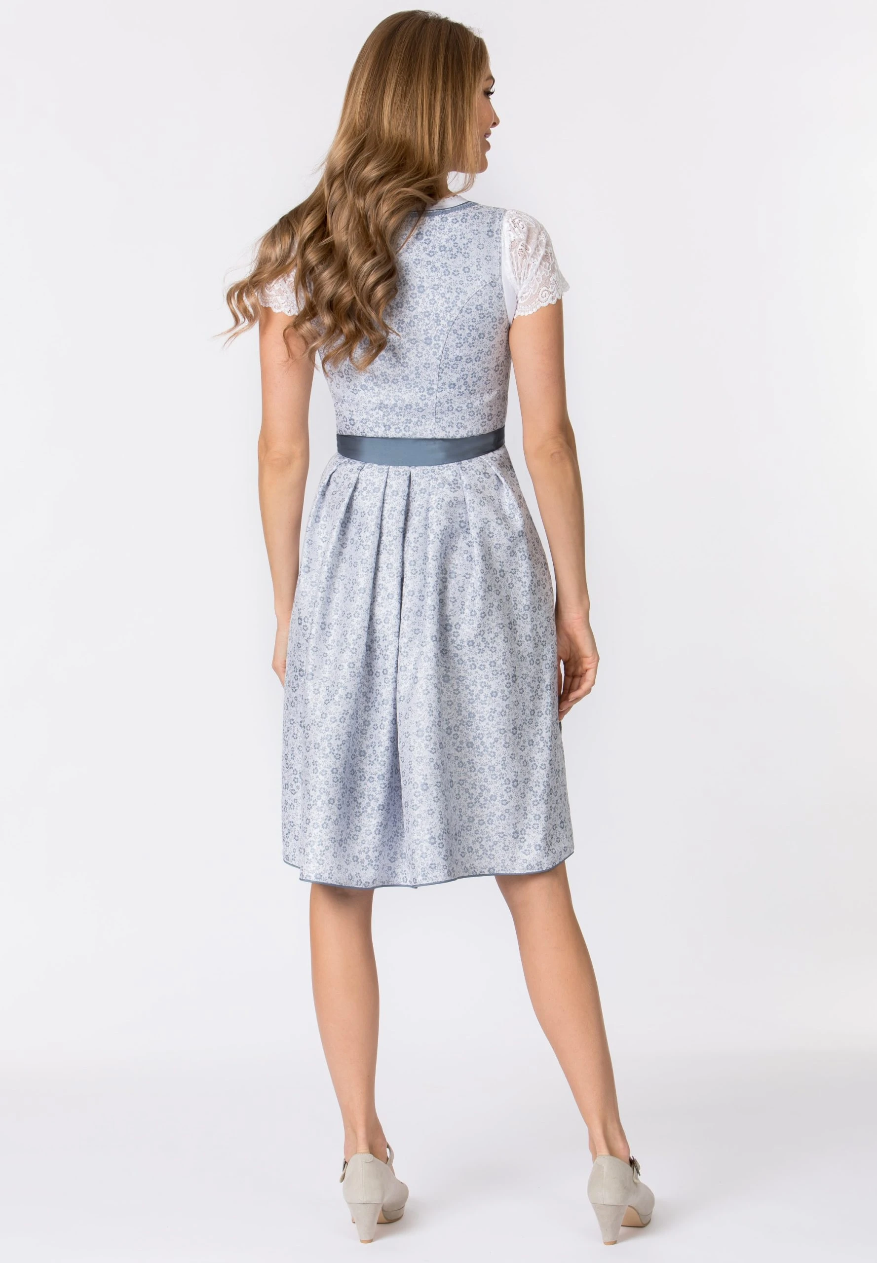 Stockerpoint Midi Dirndl "Eulania" In Rauchblau 5 Stockerpoint Midi Dirndl "Eulania" In Rauchblau – Bild 3