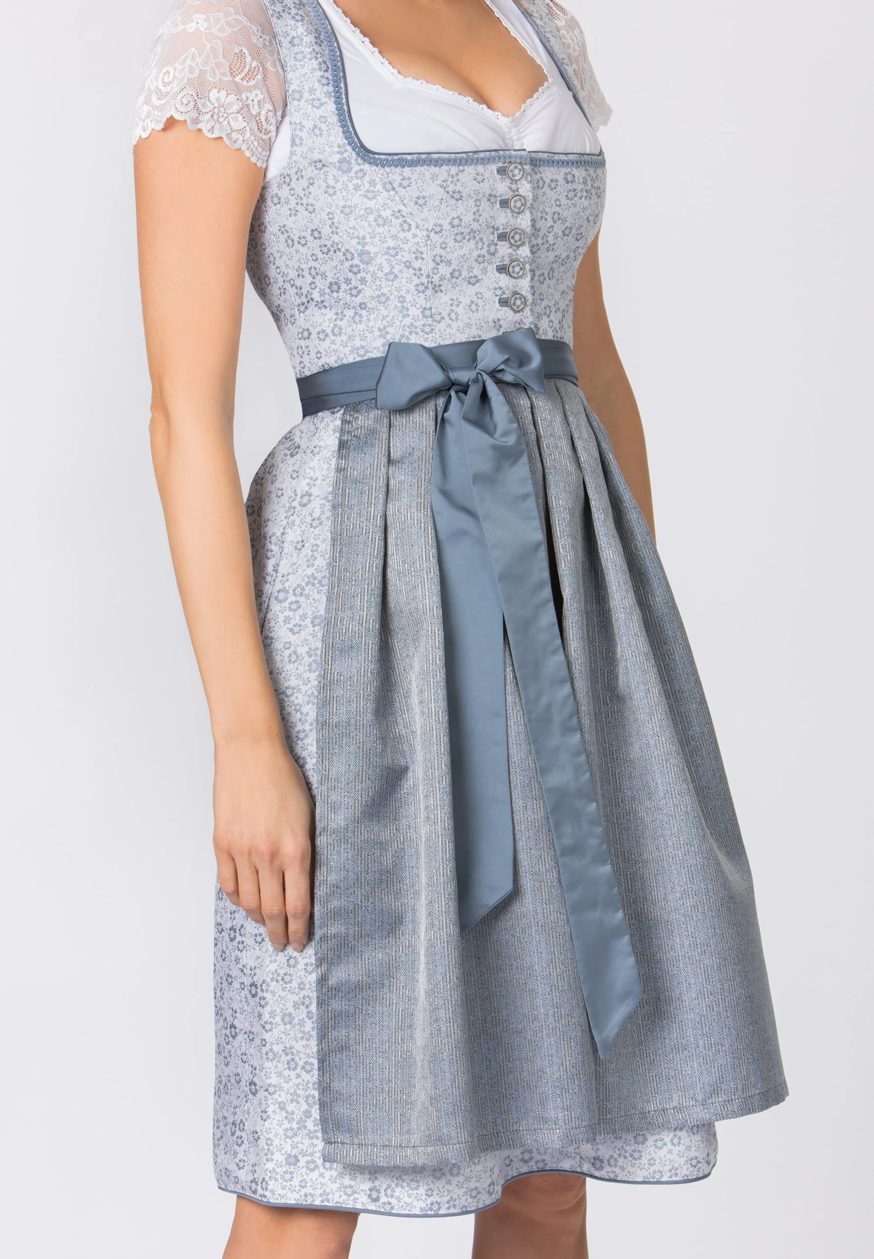 Stockerpoint Midi Dirndl "Eulania" In Rauchblau 6 Stockerpoint Midi Dirndl "Eulania" In Rauchblau – Bild 4